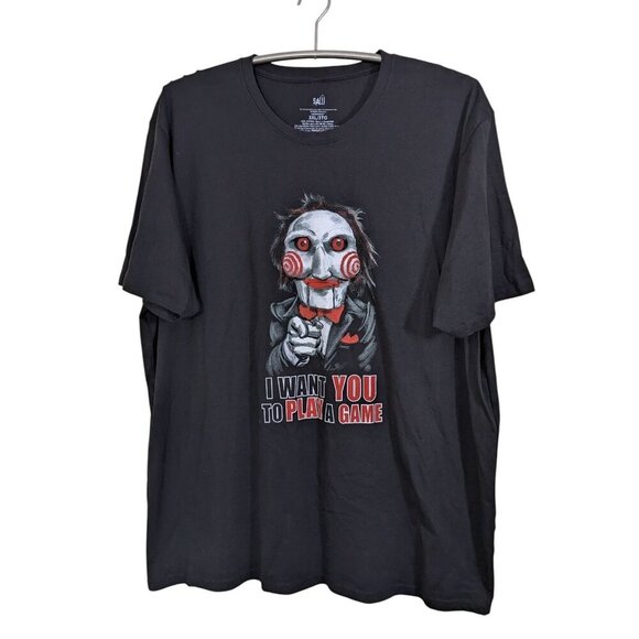 Saw Jigsaw Billy Puppet 3XL I Want You to Play a Game Black T Shirt Official - Picture 2 of 5